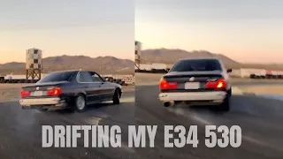 FIRST DRIFT EVENT AND I SUCK | DRIFTING WIT DA BOYS | BMW 530I E34