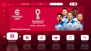 Review!! eFootball Pes 2023 PPSSPP Android Offline Special FIFA World Cup Qatar 2022 Graphics HD