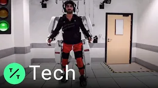 Brain-Controlled Exoskeleton Allows Paralyzed Man to Walk