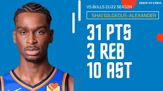 Shai Gilgeous-Alexander vs Chicago Bulls | 24.1.2022