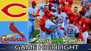 Cincinnati Reds vs.  St.Louis Cardinals (05/29/24) FULL GAME HIGHLIGHTS | MLB Season 2024