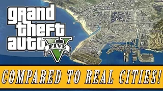 Grand Theft Auto 5 | Los Santos Map Size Compared to Real Life Cities on Earth! (GTA 5 Discussion)