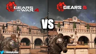 Gears 5 vs Gears of War 4 - Graphics and Sound Comparison - Online Multiplayer