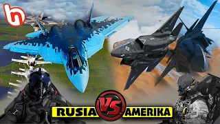 Bersaing di Udara, Ini Kekuatan Angkatan Udara Amerika VS Rusia, Siapa Yang Menang.?