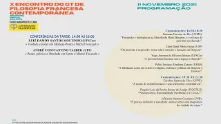 Dia 2. Mesa 3. Comunicações (Foucault, neoliberalismo, biopolítica, necropolítica)