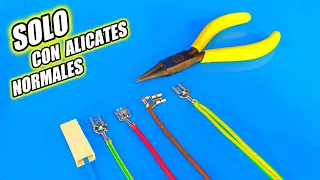 How to put faston connectors 👉 (SIMPLE AND SAFE ELECTRICIAN TECHNIQUE)