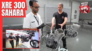 Invadi a Honda e vi XRE 300 e Sahara 300 desmontadas lado a lado! Veja diferenças!