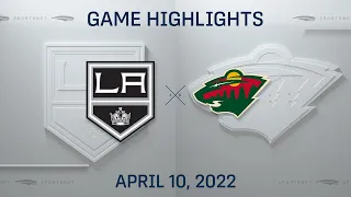 NHL Highlights | Kings vs. Wild - Apr. 10, 2022