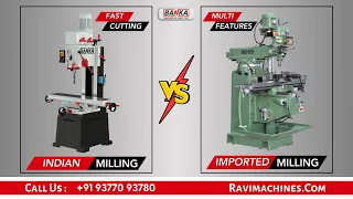 VERTICAL TURRET MILLING M1TR v/s DRILLING MILLING 40MM- CALL +91 93770 93780- BANKA