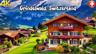 Grindelwald, Switzerland 4K - The most beautiful villages in Switzerland - A fairytale village