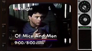 1981 - NBC - Of Mice and Men - World Premiere Movie promo