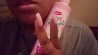 ASMR | what i use on my skin and hair (gum chewing)