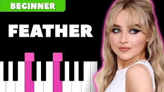 Feather - Sabrina Carpenter | EASY PIANO Tutorial | Learn to Play Piano