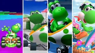 Evolution of Yoshi in Mario Kart Games (1992 - 2022)