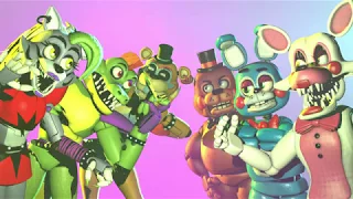 (SFM) Fnaf -Speed art Toys vs glamrocks-