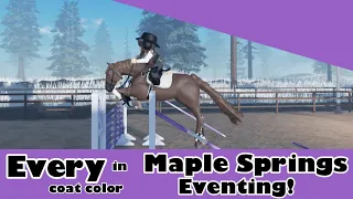 Every Coat Color in Maple Springs Eventing! || Roblox