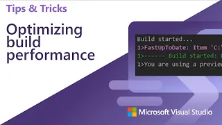 Optimizing msbuild (C#/.NET/C++) build performance with Visual Studio 2022