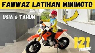 BOCIL 6 TAHUN LATIHAN BALAP! Fawwaz pakai MiniMoto