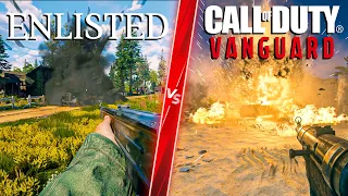 Call of Duty: Vanguard details vs Enlisted - Direct Comparison! Attention to Detail & Graphics!
