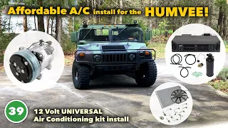 Installing a 12v Air Conditioning kit in a Humvee