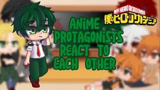 Anime characters react to each other // part 1 // mha/bnha