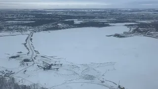 Посадка Новосибирск/ S7 Airlines / airbus a320