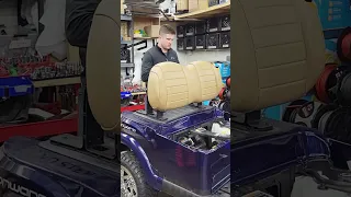 60 Second Golf Cart Build 😱 #shorts #clubcar #golfcart #customgolfcart #timelapse #shortz