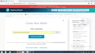 Как войти в кошелек Myetherwallet?