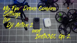 What are my camera settings for Fpv on Insta360 Go 2 / Dji Action 2? Fpv drone|