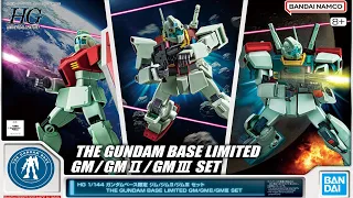 HGUC 1/144 GM, GM II, GM III [The Gundam Base] GunPla Set - Release Info