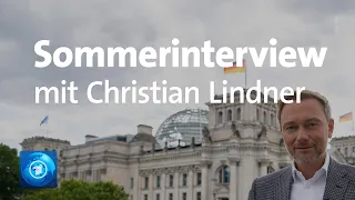 FDP-Chef Christian Lindner im ARD-Sommerinterview