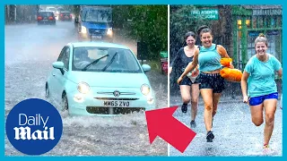 Cars submerged under water! UK reacts to flash floods after torrential rain