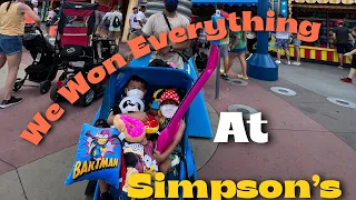 We Won Everything At The Simpson’s Carnival Games Universal Studios Orlando Florida