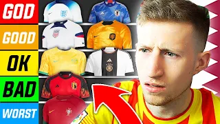 Ranking ALL World Cup 2022 Kits BEST to WORST (HOME)