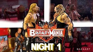 LBW Brutalitymania 4 Night 1 PPV FULL SHOW (WWE Action Figure Fig Fed)