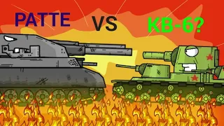 КВ-6 VS РАТТЕ - мультики про танки.