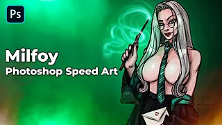 Milfoy - Harry Potter Fanart | Photoshop Speed Art