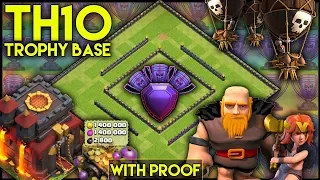 UNBEATABLE TOWN HALL 10 [TH10] TROPHY BASE BUILD! W/ Replays | BEST TH10 BASE - Clash Of Clans