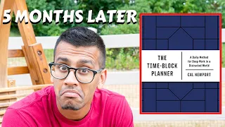 Best productivity planner (5 month review of Cal Newport's time block planner)