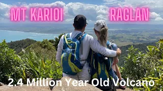 Raglan NZ , Climbing a 2.4 Million Year Old Extinct Volcano (Mt Karioi)