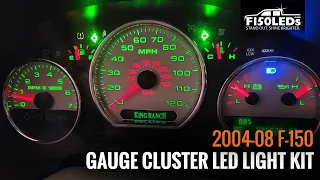 2004-08 F-150 GAUGE CLUSTER LED LIGHT KIT INSTALL F150LEDS.COM