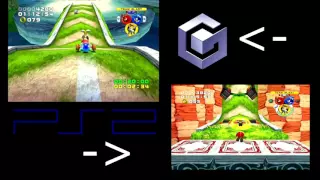 Sonic Heroes - PS2 vs GameCube Side-by-side Comparison