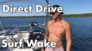 How to get a good surf wake with a direct drive boat