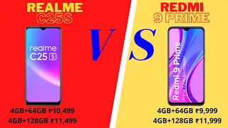 Realme c25s vs redmi 9 prime full comparison