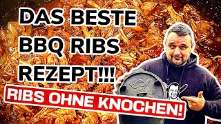 BBQ PULLED RIBS GRILLEN im DUTCH OVEN --- Klaus grillt