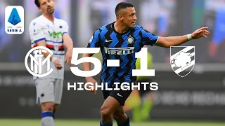 INTER 5-1 SAMPDORIA | HIGHLIGHTS | SERIE A 20/21 | A brilliant performance from the Champions! 🇮🇹⚫🔵