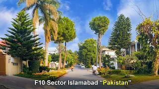 Islamabad city tour 2023 | F10 Sector | Islamabad (4K) 2023 (Virtual Driving Tour)