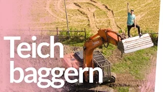 Teichbau 2.0 – Riesen Bagger, Feuerwehreinsatz & Schlägerei | Kliemannsland