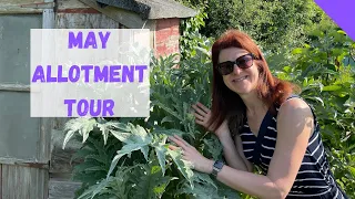 May Allotment Tour - Allotment Gardening For Beginners UK