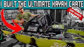 I FINALLY Built It‼ The BEST Kayak Crate EVER..! DIY Kayak Fishing Mods 2023